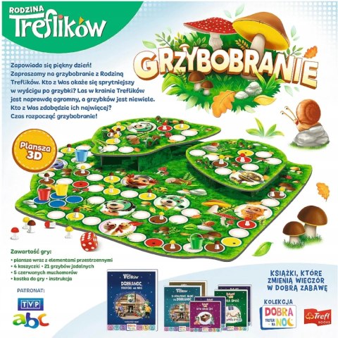 Gra planszowa rodzinna Grzybobranie Rodzina Treflików Trefl 02035 Gra planszowa rodzinna Grzybobranie Rodzina Treflików Trefl 02035