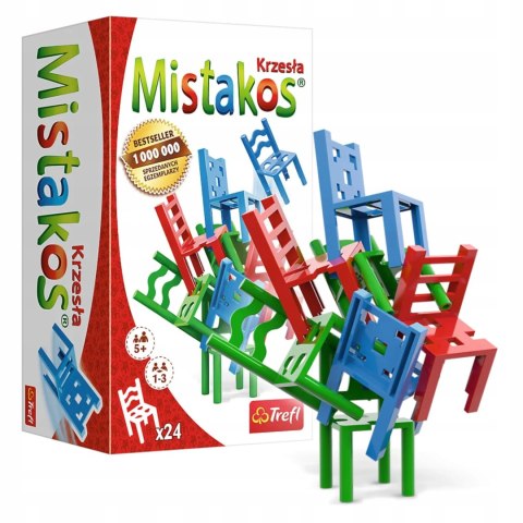 Gra planszowa rodzinna Mistakos Stołki 24 Krzesła Trefl 02075 Gra planszowa rodzinna Mistakos Stołki 24 Krzesła Trefl 02075