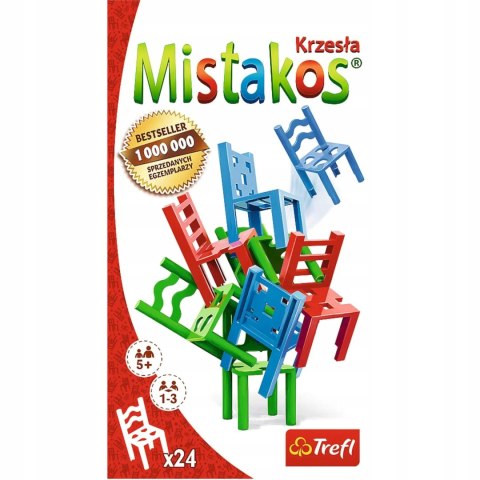 Gra planszowa rodzinna Mistakos Stołki 24 Krzesła Trefl 02075 Gra planszowa rodzinna Mistakos Stołki 24 Krzesła Trefl 02075
