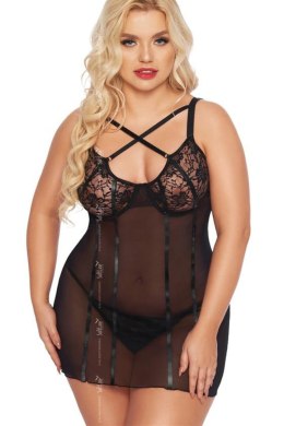 Komplet Model Cornelia Black - SoftLine Collection - XXXL