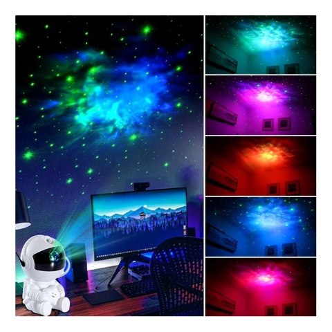 LED Sky Star Projektor Astronauten-Nachtlampe mit Fernbedienung, 21,5 cm LAMP42 LED Sky Star Projektor Astronauten-Nachtlampe mit Fernbedienung, 21,5 cm LAMP42