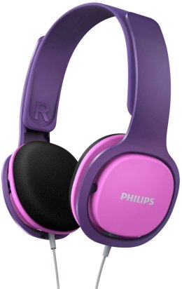 Słuchawki Na głowę PHILIPS SHK2000 (3.5 mm wtyk/Różowo-fioletowy)