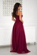 Sukienka Model 323-10 Bordo - Bicotone - 40 Sukienka Model 323-10 Bordo - Bicotone - 40