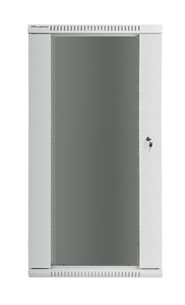 Szafa instalacyjna wisząca 19'' 27U 600X600mm szara (drzwi szklane) Szafa instalacyjna wisząca 19'' 27U 600X600mm szara (drzwi szklane)