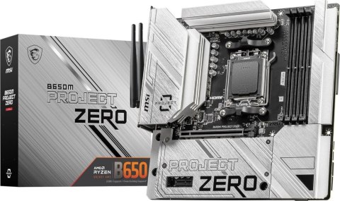 Płyta główna MSI B650M PROJECT ZERO (Socket AM5 /micro ATX) Płyta główna MSI B650M PROJECT ZERO (Socket AM5 /micro ATX)