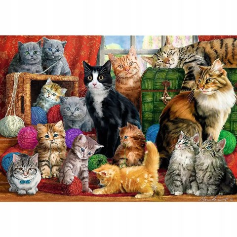 Puzzle Kocie Spotkanie Koty 1000 elementów Trefl 10555 Puzzle Kocie Spotkanie Koty 1000 elementów Trefl 10555