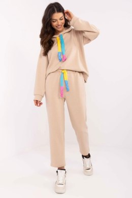 Spodnie Komplet Model DHJ-KMPL-20335.44 Beige - Italy Moda - uniwersalny