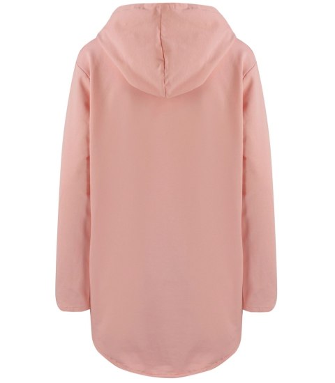Cienka bluza damska jednokolorowy basic z kapturem ZEFIRA (Pomarańczowy) Cienka bluza damska jednokolorowy basic z kapturem ZEFIRA (Pomarańczowy)