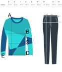 Dres sportowy komplet damski bawełna szerokie nogawki MIRANDA (Zielony) Dres sportowy komplet damski bawełna szerokie nogawki MIRANDA (Zielony)