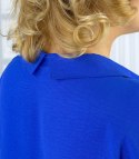 Elegancka koszula oversize z ozdobnym kołnierzykiem "VIVIANNE" (Niebieski)