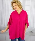 Elegancka koszula oversize z ozdobnym kołnierzykiem "VIVIANNE" (Różowy) Elegancka koszula oversize z ozdobnym kołnierzykiem "VIVIANNE" (Różowy)