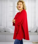 Elegancka koszula tunika oversize ze stójką ANNA (Czerwony) Elegancka koszula tunika oversize ze stójką ANNA (Czerwony)