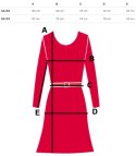 Elegancka koszula tunika oversize ze stójką ANNA (Niebieski)