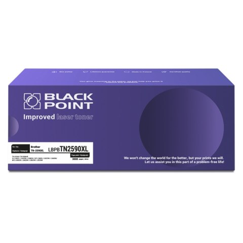 Toner BLACK POINT LBPBTN2590XL Brother TN-2590XL Toner BLACK POINT LBPBTN2590XL Brother TN-2590XL