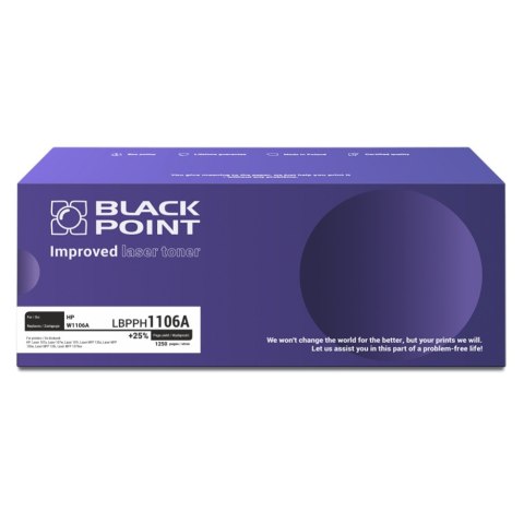 Toner BLACK POINT LBPPH1106A HP W1106A Toner BLACK POINT LBPPH1106A HP W1106A