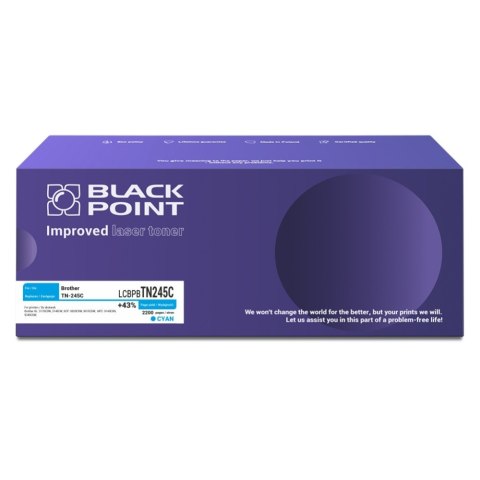 Toner BLACK POINT LCBPBTN245C Brother TN-245C Toner BLACK POINT LCBPBTN245C Brother TN-245C