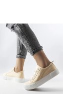 Beżowe trampki Lee Cooper LCW-23-31-1808L - Solea - 38