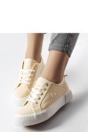 Beżowe trampki Lee Cooper LCW-23-31-1808L - Solea - 40