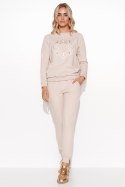 Spodnie Komplet Model M738 Light Beige - Makadamia - 40/42 Spodnie Komplet Model M738 Light Beige - Makadamia - 40/42