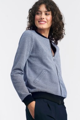 Bomberka w grantową jodełkę BL05 Navy - Nife - 36