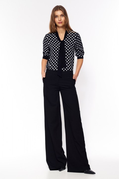 Czarne spodnie palazzo SD65 Black - Nife - 36 Czarne spodnie palazzo SD65 Black - Nife - 36