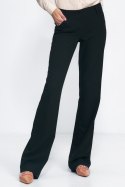 Czarne spodnie typu bootcut SD80 Black - Nife - 42 Czarne spodnie typu bootcut SD80 Black - Nife - 42