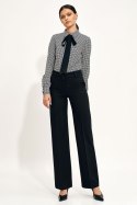 Czarne spodnie typu wide leg SD68 Black - Nife - 38 Czarne spodnie typu wide leg SD68 Black - Nife - 38