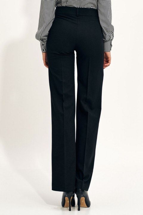 Czarne spodnie typu wide leg SD68 Black - Nife - 40 Czarne spodnie typu wide leg SD68 Black - Nife - 40