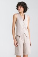 Kamizelka klasyczna lniana KA05 Beige - Nife - 40 Kamizelka klasyczna lniana KA05 Beige - Nife - 40