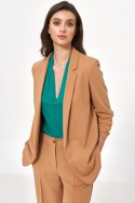 Karmelowa marynarka bez zapięcia Z49 Carmel - Nife - 40 Karmelowa marynarka bez zapięcia Z49 Carmel - Nife - 40