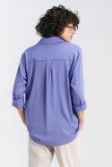 Wiskozowa koszula oversize K75 Violet - Nife - 42 Wiskozowa koszula oversize K75 Violet - Nife - 42