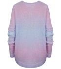 Ciepły damski sweter oversize piękny OMBRE (Różowy) Ciepły damski sweter oversize piękny OMBRE (Różowy)