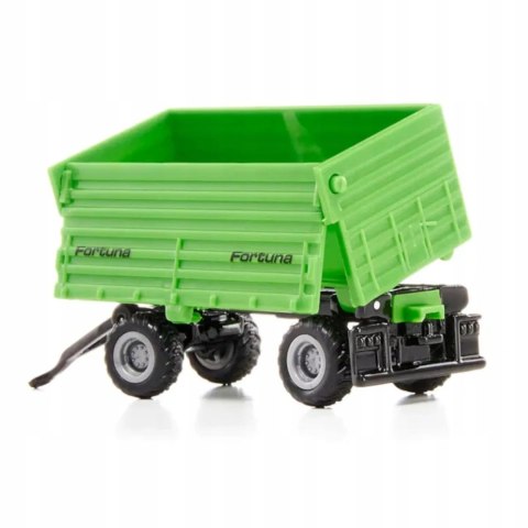 Siku Traktor Deutz-Fahr z przyczepą 2-osiową Fortuna model metal S1606 Siku Traktor Deutz-Fahr z przyczepą 2-osiową Fortuna model metal S1606