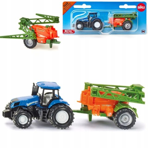 Siku Traktor ze spryskiwaczem upraw model metal S1668 Siku Traktor ze spryskiwaczem upraw model metal S1668