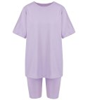 Komplet bawełniany t-shirt koszulka + krótkie legginsy SPIREL (Fioletowy) Komplet bawełniany t-shirt koszulka + krótkie legginsy SPIREL (Fioletowy)