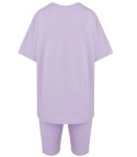Komplet bawełniany t-shirt koszulka + krótkie legginsy SPIREL (Fioletowy) Komplet bawełniany t-shirt koszulka + krótkie legginsy SPIREL (Fioletowy)