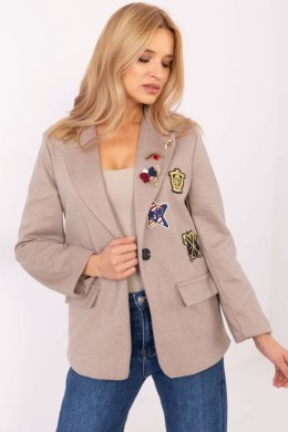Marynarka Model DHJ-MA-A8770.47P Dark Beige - Italy Moda - uniwersalny