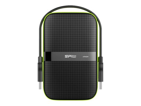 Dysk zewnętrzny HDD SILICON POWER Armor A60 (5 TB /Czarno-zielony ) Dysk zewnętrzny HDD SILICON POWER Armor A60 (5 TB /Czarno-zielony )