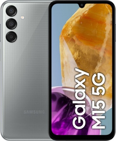 Smartphone SAMSUNG Galaxy M15 5G 4/128 GB Szary 128 GB Szary SM-M156BZAUEUE Smartphone SAMSUNG Galaxy M15 5G 4/128 GB Szary 128 GB Szary SM-M156BZAUEUE