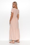 Sukienka Model M549 Powder Pink - Makadamia - 40 Sukienka Model M549 Powder Pink - Makadamia - 40