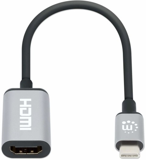 Adapter MANHATTAN 153706 Srebrny 0766623153706 USB - HDMI Adapter MANHATTAN 153706 Srebrny 0766623153706 USB - HDMI