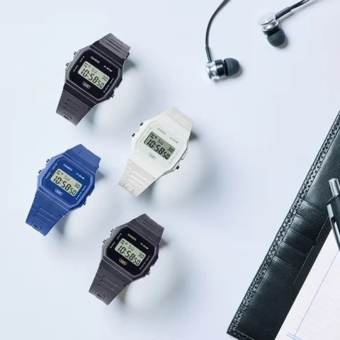 ZEGAREK MĘSKI CASIO F-91WB-1ADF + BOX ZEGAREK MĘSKI CASIO F-91WB-1ADF + BOX