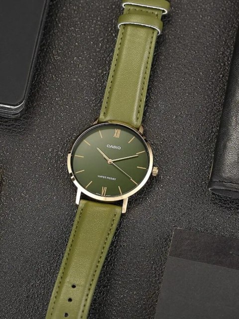 ZEGAREK MĘSKI CASIO MTP-VT01GL-3B + BOX ZEGAREK MĘSKI CASIO MTP-VT01GL-3B + BOX