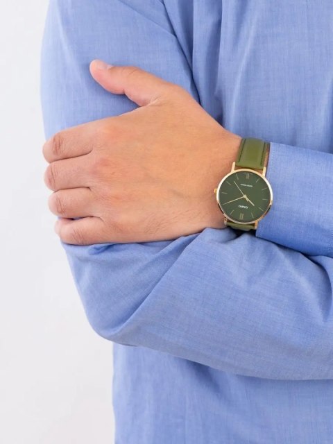 ZEGAREK MĘSKI CASIO MTP-VT01GL-3B + BOX ZEGAREK MĘSKI CASIO MTP-VT01GL-3B + BOX