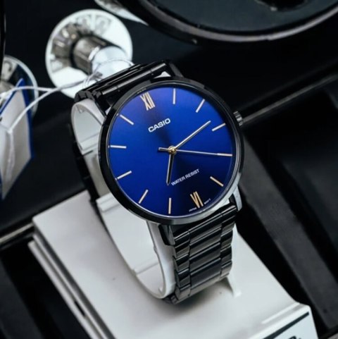 Zegarek Męski Casio MTP-VT01B-2B + BOX Zegarek Męski Casio MTP-VT01B-2B + BOX