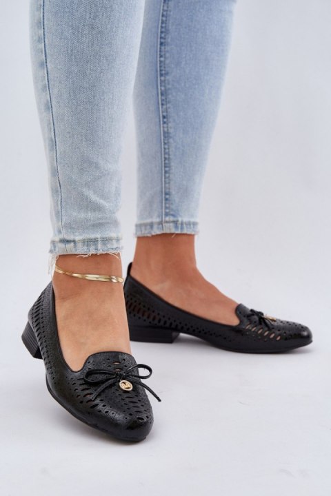 Baleriny Model Amepitrea ASA222-11 Black - Step in style - 40 Baleriny Model Amepitrea ASA222-11 Black - Step in style - 40