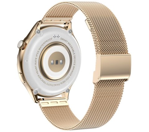 Smartwatch Damski Rubicon RNCF02-2 Złoty + Pasek Różowy Smartwatch Damski Rubicon RNCF02-2 Złoty + Pasek Różowy