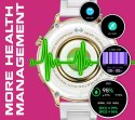 Smartwatch Damski Rubicon RNCF02-2 Złoty + Pasek Różowy Smartwatch Damski Rubicon RNCF02-2 Złoty + Pasek Różowy
