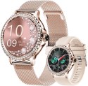 Smartwatch Damski Rubicon RNCF19-1 Różowe Złoto Bransoleta + Pasek Smartwatch Damski Rubicon RNCF19-1 Różowe Złoto Bransoleta + Pasek