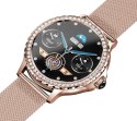 Smartwatch Damski Rubicon RNCF19-1 Różowe Złoto Bransoleta + Pasek Smartwatch Damski Rubicon RNCF19-1 Różowe Złoto Bransoleta + Pasek